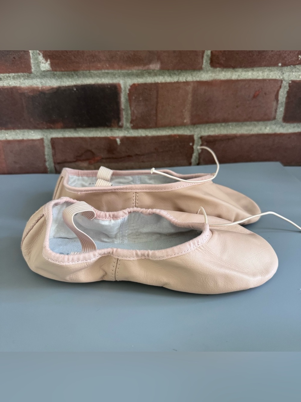 Bloch Leather Ballet Slippers Dance Shoes Pink Tan Size 3.5 D